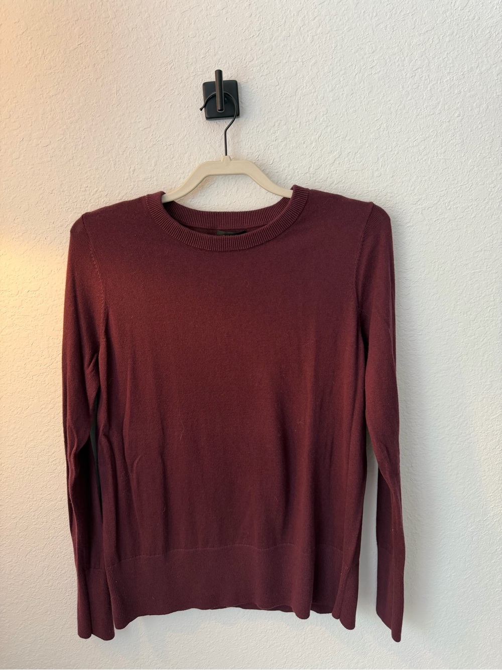 Halogen Crewneck Sweater in Burgundy Wine